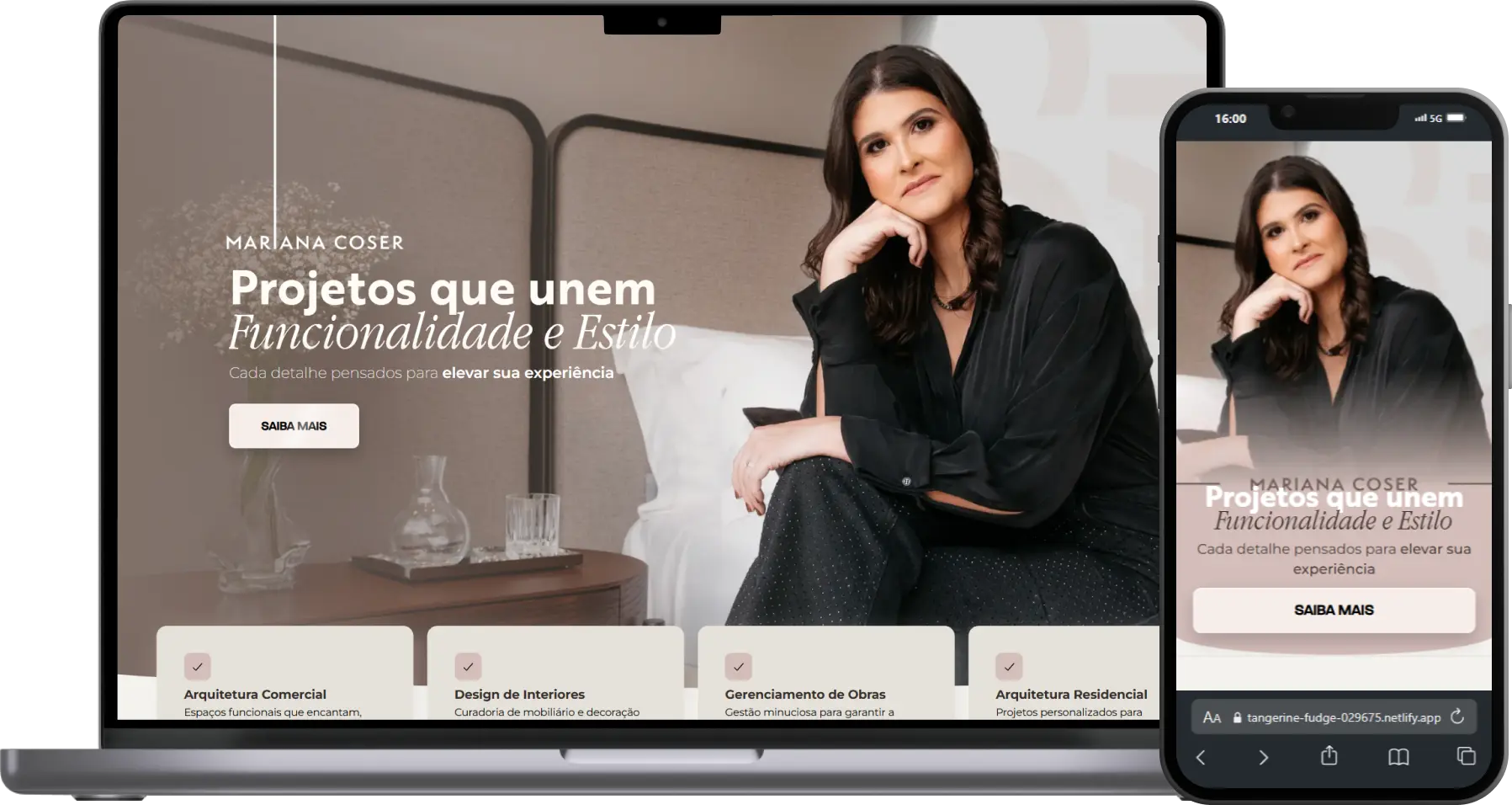 Mockup site Mariana Coser